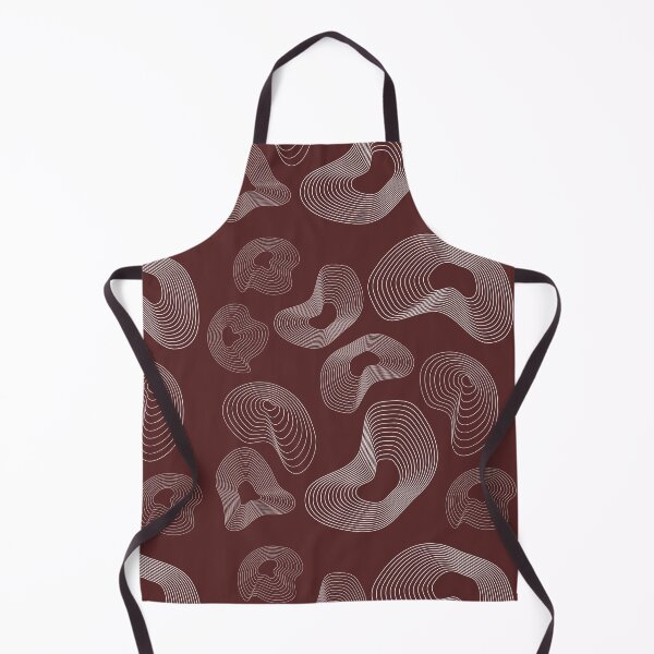 Item preview, Abstract Topographic Line Art Print | White and Maroon designed and sold by ApricityPhrases.