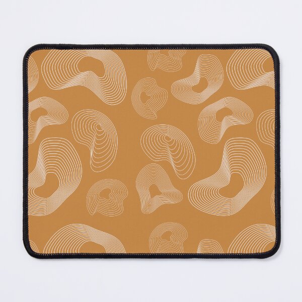Item preview, Abstract Topographic Line Art Print | White and Orange designed and sold by ApricityPhrases.
