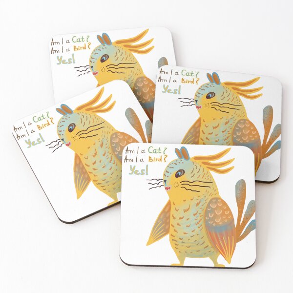 Item preview, Funny Cat-Parrot Hybrid - Am I a Cat Am I a Bird Yes designed and sold by FaliushART.