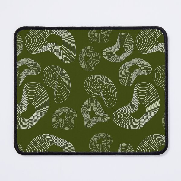 Item preview, Abstract Topographic Line Art Print | White and Green designed and sold by ApricityPhrases.