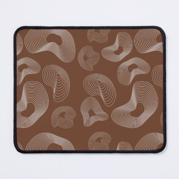 Item preview, Abstract Topographic Line Art Print | White and Brown designed and sold by ApricityPhrases.