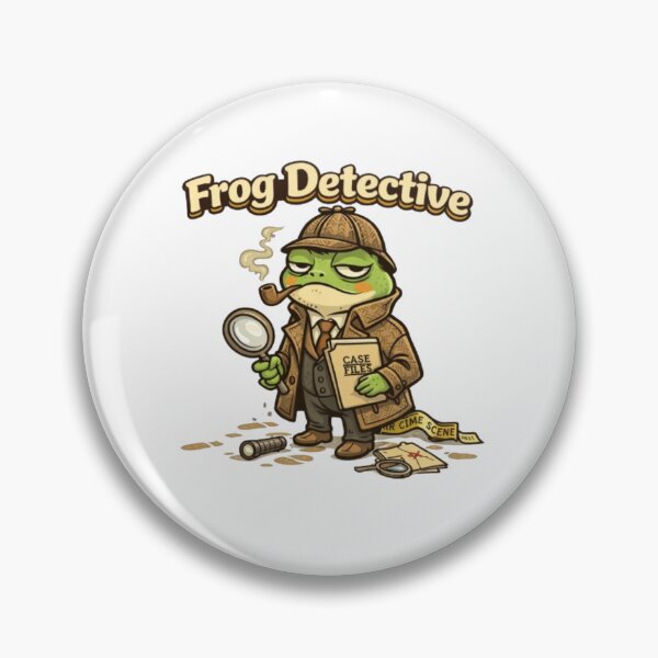 Item preview, The frog detective in action designed and sold by FroggyOnly.