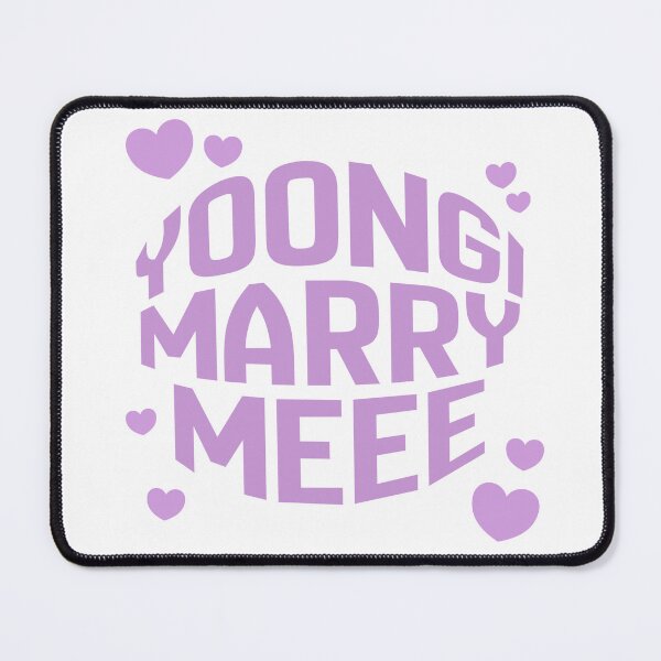 Item preview, BTS Yoongi Marry Me Meme Text designed and sold by lydiamoon1.