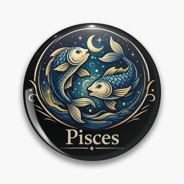 Item preview, Pisces Zodiac Sign – Mystical Fish Astrology Illustration designed and sold by Kiziorq.