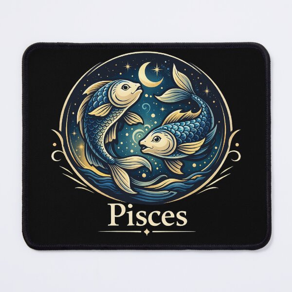 Item preview, Pisces Zodiac Sign – Mystical Fish Astrology Illustration designed and sold by Kiziorq.