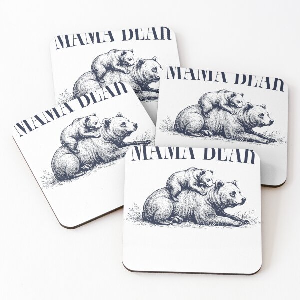 Item preview, Mama Bear Shirt, Vintage Engraving Bear Illustration, Cute Cub Design, Motherhood Gift, Animal Mom Apparel designed and sold by TeeVerse27.