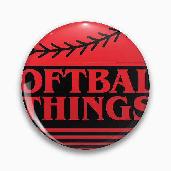 Item preview, Softball Things Retro Art designed and sold by The Artful Paw.