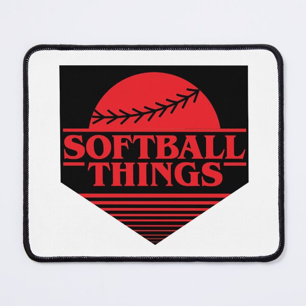 Item preview, Softball Things Retro Art designed and sold by The Artful Paw.