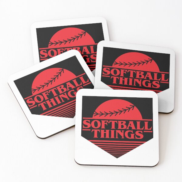 Item preview, Softball Things Retro Art designed and sold by The Artful Paw.