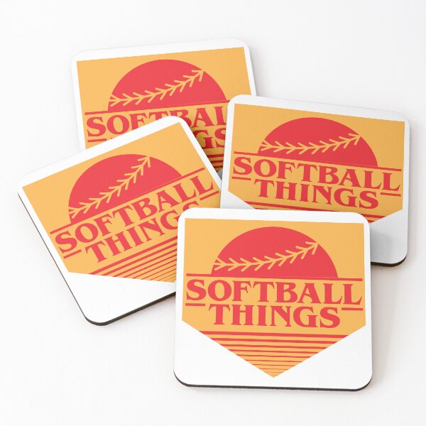 Item preview, Softball Things Retro Art designed and sold by The Artful Paw.