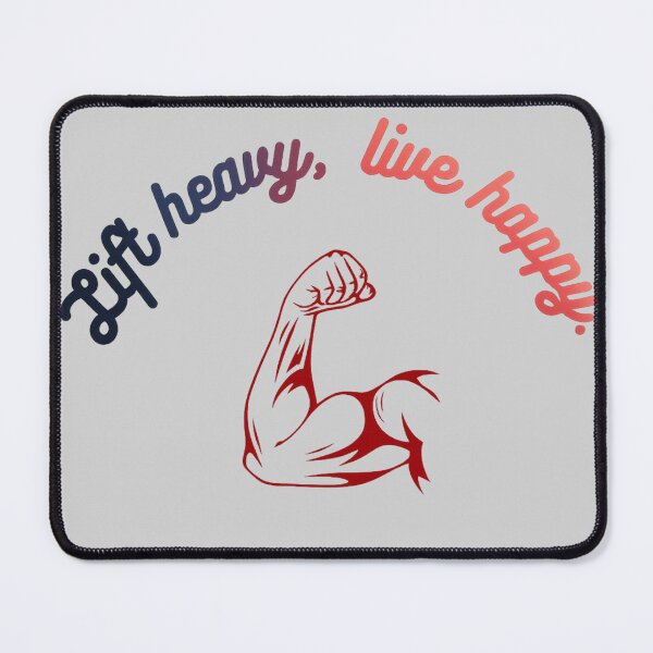 Item preview, Lift Heavy Live Happy Bicep Design designed and sold by StorySeller85.