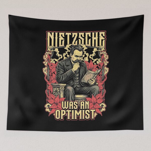 Item preview, Friedrich Nietzsche Was An Optimist Funny Vintage Philosophy designed and sold by GrandeDuc.