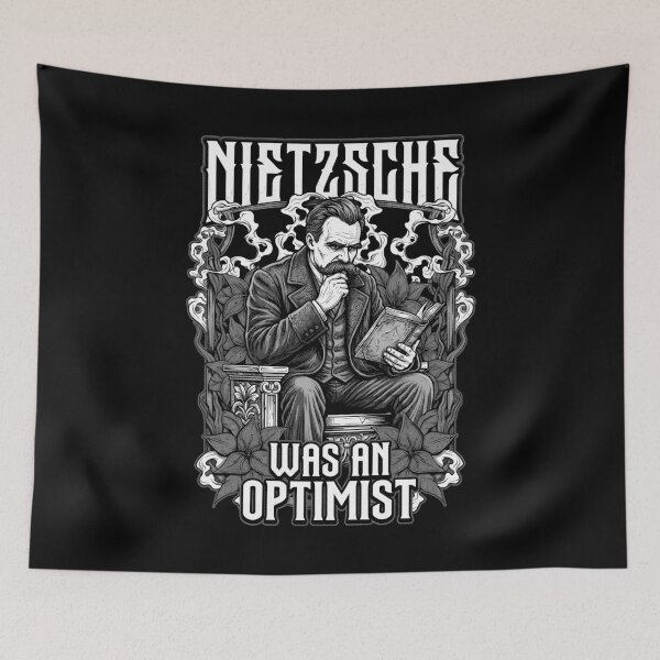 Item preview, Friedrich Nietzsche Was An Optimist Funny Vintage Philosophy designed and sold by GrandeDuc.