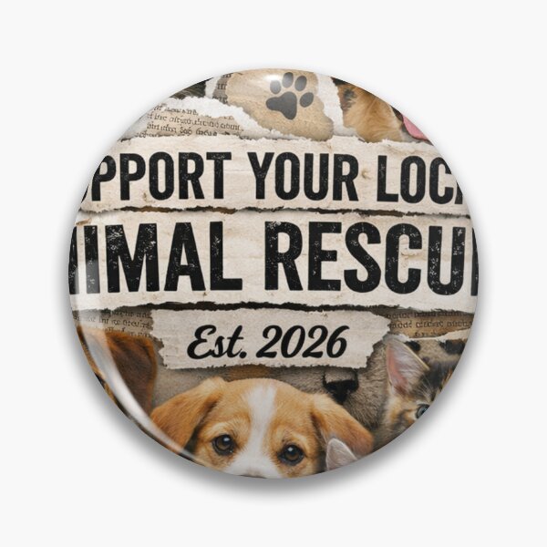 Item preview, Support Your Local Animal Rescuer designed and sold by taylortails.