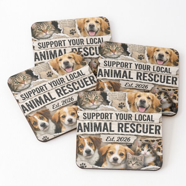 Item preview, Support Your Local Animal Rescuer designed and sold by taylortails.