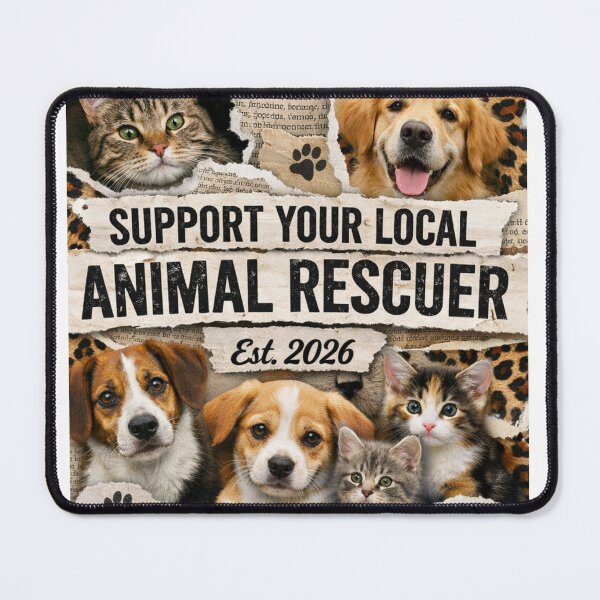 Item preview, Support Your Local Animal Rescuer designed and sold by taylortails.