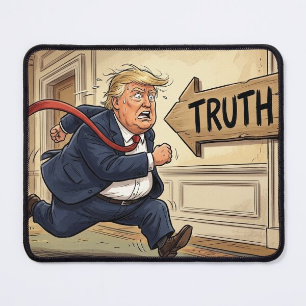 Item preview, Trump running from the truth designed and sold by ArtofDissent.