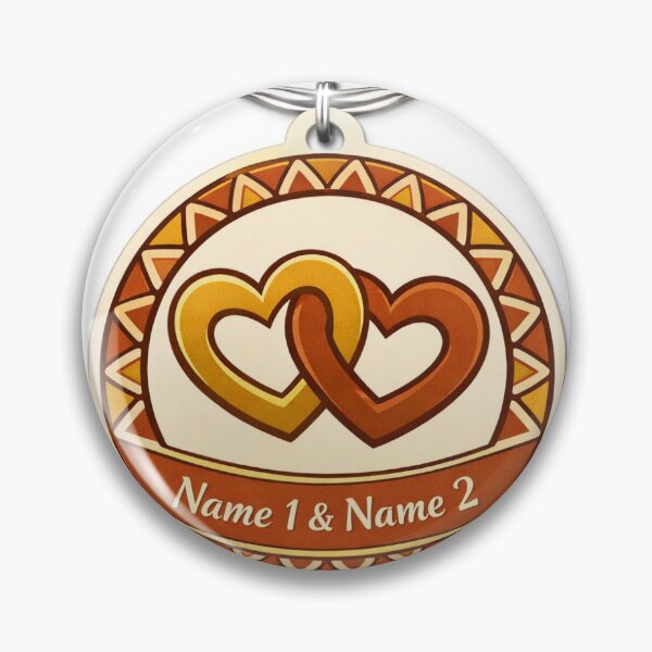 Item preview,   Personalised Couples Keychain African Pride Anniversary Gift designed and sold by AsanteGifts.