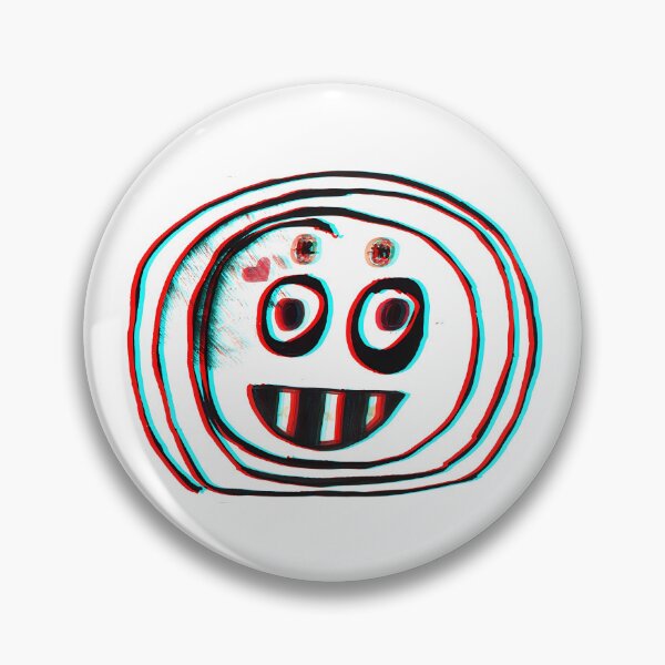 Item preview, Glitch Smile Face | 3D Anaglyph Street Art | Retro Digital Distortion Smiley designed and sold by SergioMiklos.
