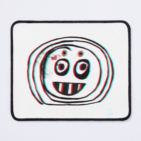 Item preview, Glitch Smile Face | 3D Anaglyph Street Art | Retro Digital Distortion Smiley designed and sold by SergioMiklos.