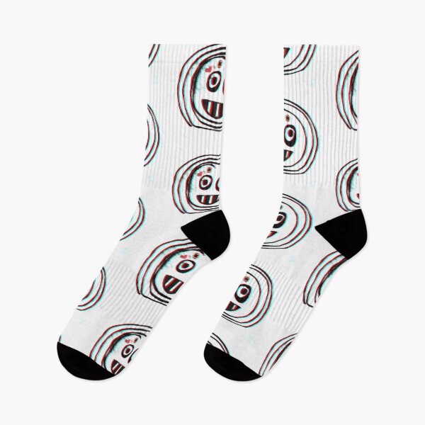 Item preview, Glitch Smile Face | 3D Anaglyph Street Art | Retro Digital Distortion Smiley designed and sold by SergioMiklos.