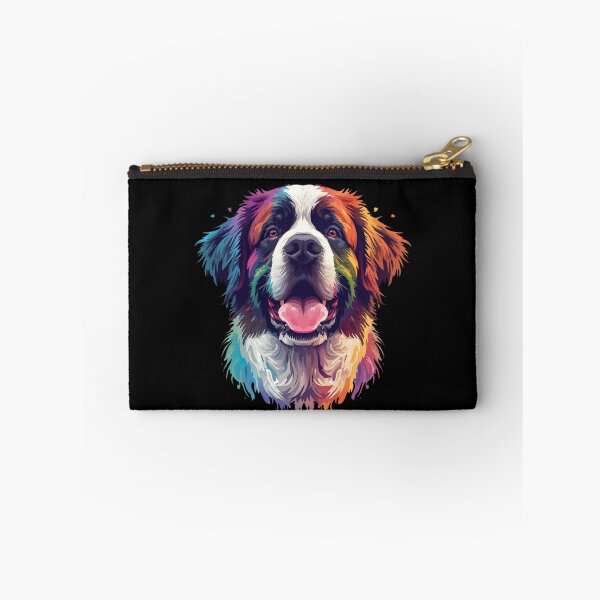 Item preview, Saint Bernard Dog – Colorful Saint Bernard Portrait Art designed and sold by Silaris Designs.
