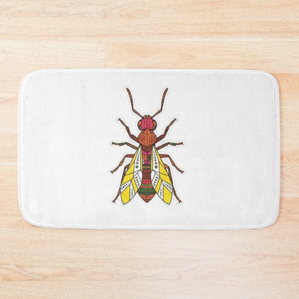 Item preview, Ethnic Tribal Wasp – Geometric Insect Sticker for Boho Art Lovers designed and sold by bsbd-action.