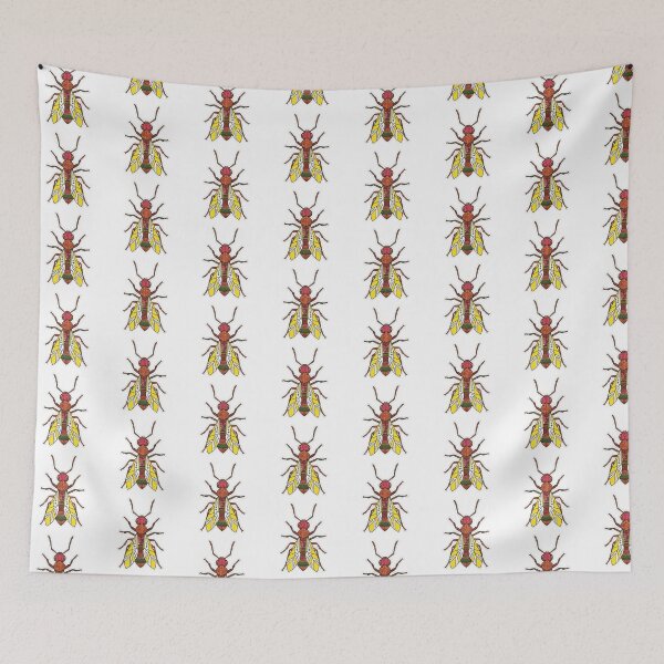 Item preview, Ethnic Tribal Wasp – Geometric Insect Sticker for Boho Art Lovers designed and sold by bsbd-action.