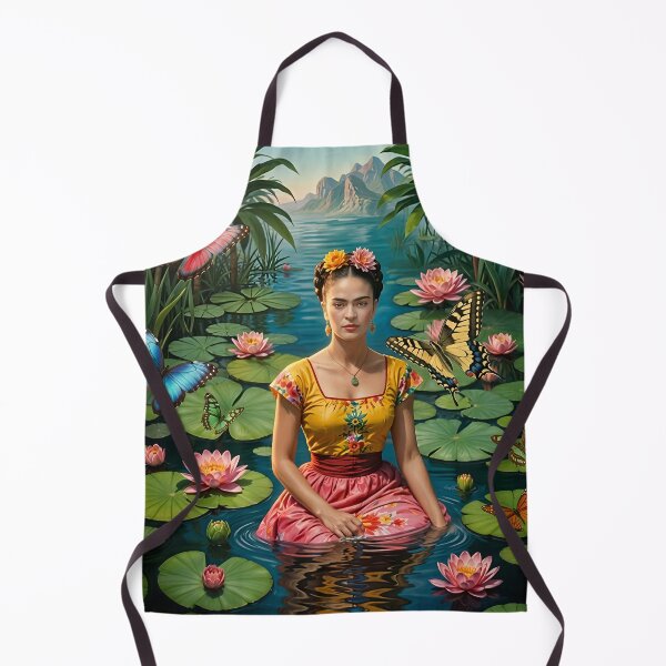 Item preview, Frida Kahlo Serenity The Lotus Lake Reflection designed and sold by mark ashkenazi.