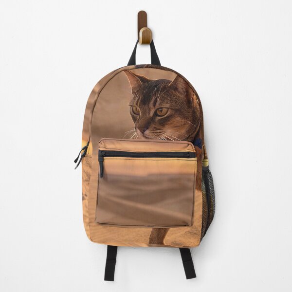 Item preview, Abyssinian Cat Walking Through Golden Desert Dunes designed and sold by Jaani-T.