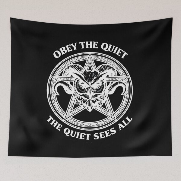 Item preview, Order of the Quiet – Occult Owl Ram Pentagram designed and sold by dragonmotor7.