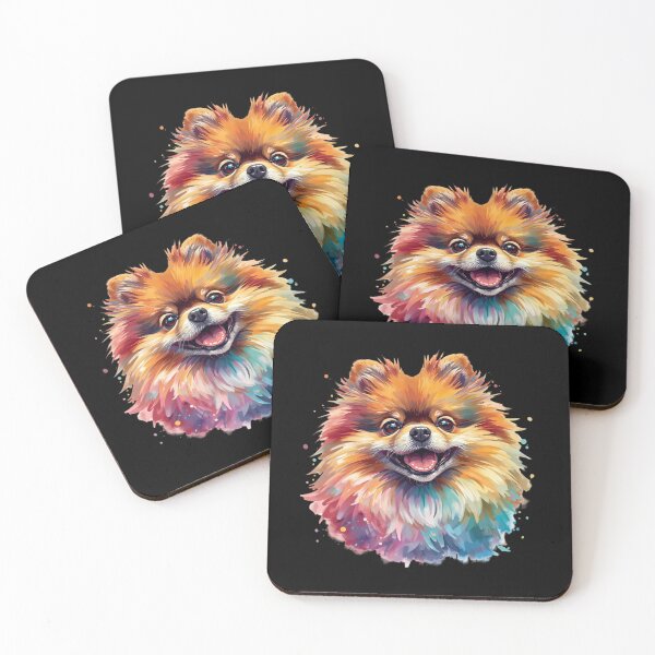 Item preview, Cute Pomeranian Dog – Colorful Fluffy Pom Portrait designed and sold by Silaris Designs.