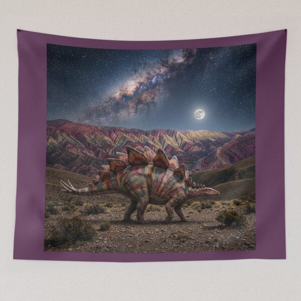 Item preview, Stegosaurus Near Hill of Seven Colors in Purmamarca designed and sold by Tridentulus.