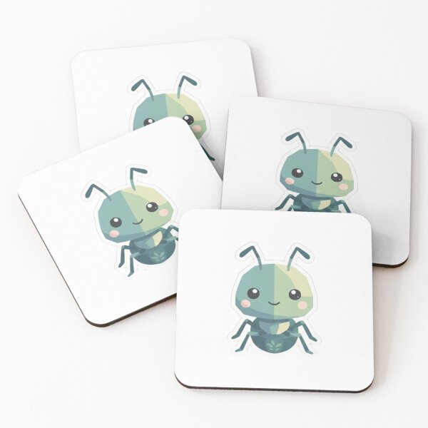 Item preview, Kawaii Pastel Green Ant – Adorable Gift for Bug Lovers designed and sold by bsbd-action.
