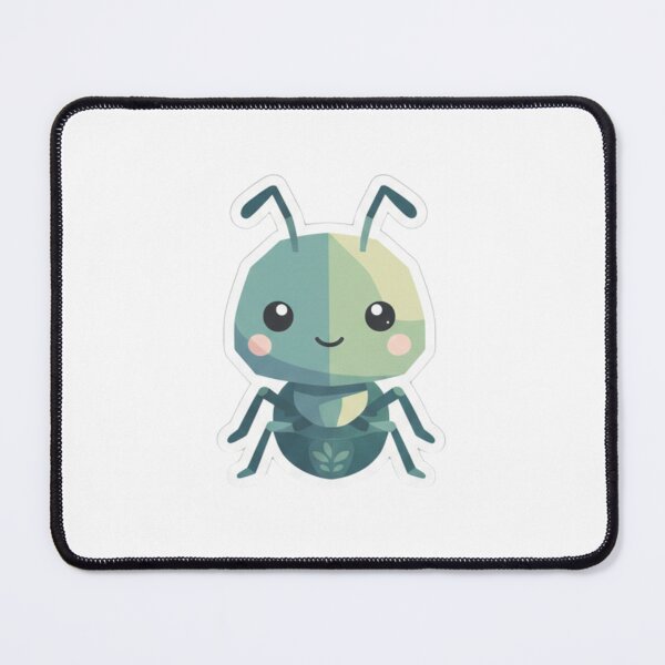 Item preview, Kawaii Pastel Green Ant – Adorable Gift for Bug Lovers designed and sold by bsbd-action.