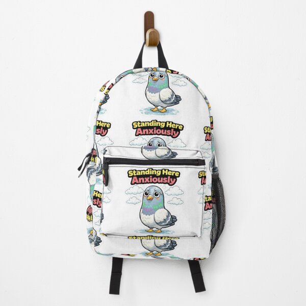 Item preview, Funny Social Anxiety Meme-  Standing Here Anxiously Pigeon designed and sold by Gentlestate.