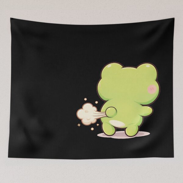 Item preview, Cute frog farting designed and sold by franky-and-art.