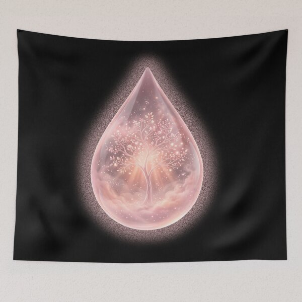Item preview, Printer Drop Forest – Rosé Energy Drop designed and sold by Herzbaumatelier.