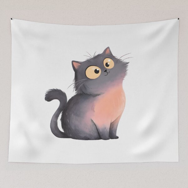 Item preview, Happy Funny Cat designed and sold by Retro Whimsy.