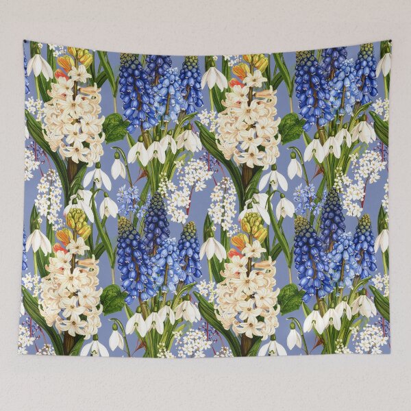 Item preview, Blue Hyacinth Spring Flowers Botanical Illustration designed and sold by Rutvain.