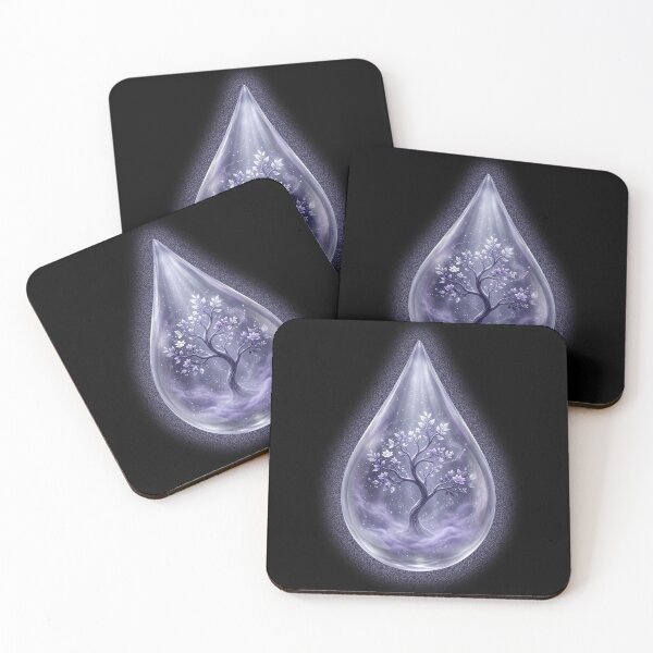Item preview, Printer Drop Forest – Violet Blossom Drop designed and sold by Herzbaumatelier.