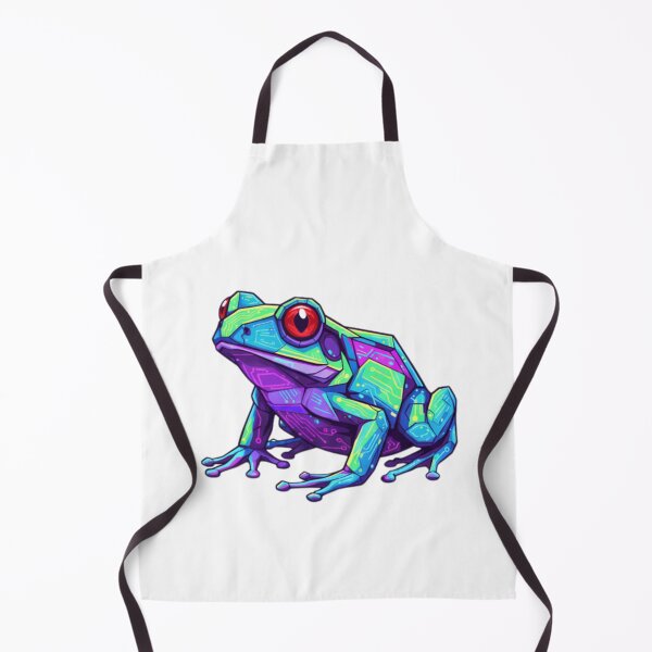 Item preview, Neon Cyberpunk Frog – Digital Amphibian Art for Gamers and Techies designed and sold by bsbd-action.