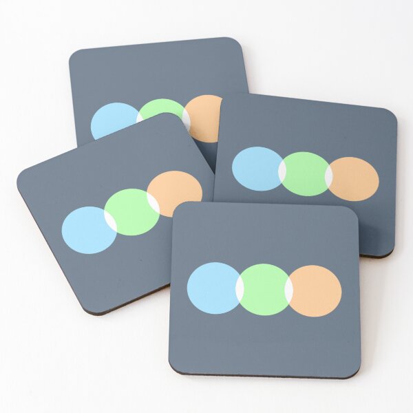 Item preview, letterboxd pastel orange green and blue circles  designed and sold by CoolKittyCat8.