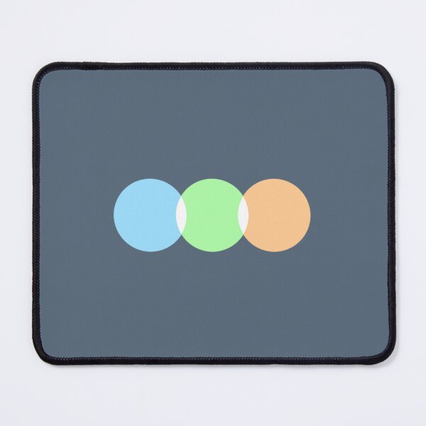 Item preview, letterboxd pastel orange green and blue circles designed and sold by CoolKittyCat8.