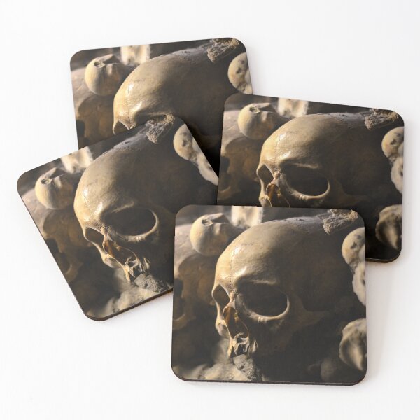Item preview, Picture of a skull in Paris' catacombs 1/4 designed and sold by Elle Willers.