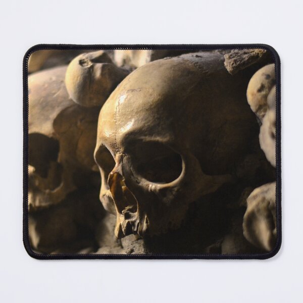 Item preview, Picture of a skull in Paris' catacombs 1/4 designed and sold by Elle Willers.