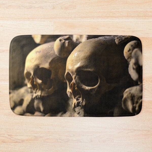Item preview, Picture of a skull in Paris' catacombs 1/4 designed and sold by Elle Willers.