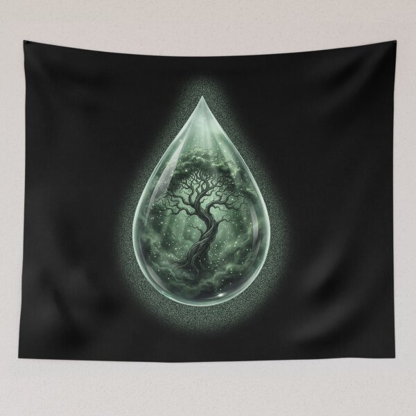 Item preview, Printer Drop Forest – Green Life Tree Drop designed and sold by Herzbaumatelier.