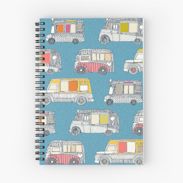 Item preview, ice cream trucks blue designed and sold by scrummy.