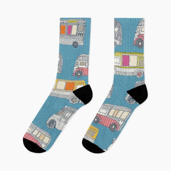 Item preview, ice cream trucks blue designed and sold by scrummy.